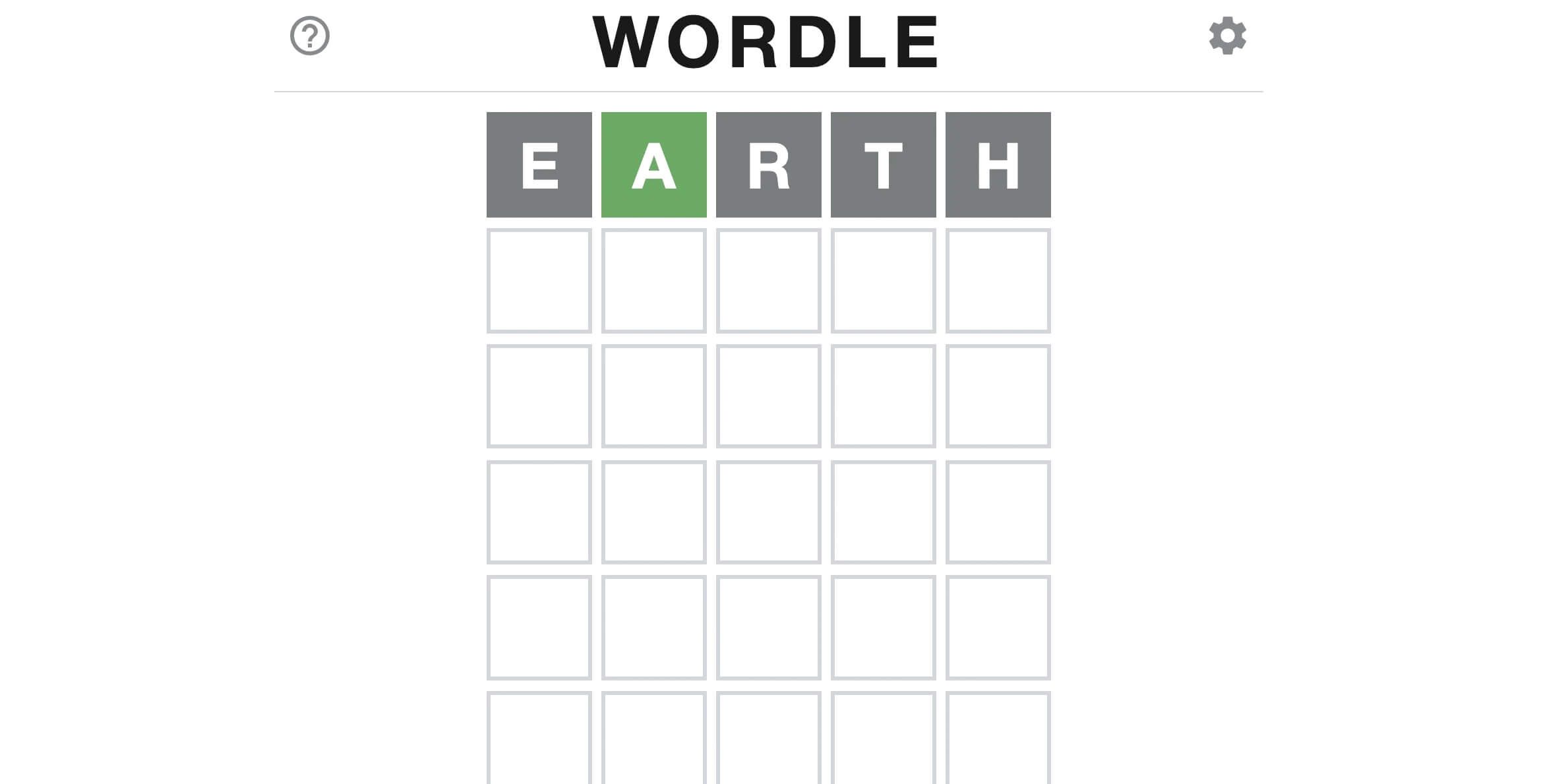 Wordle earth first guess