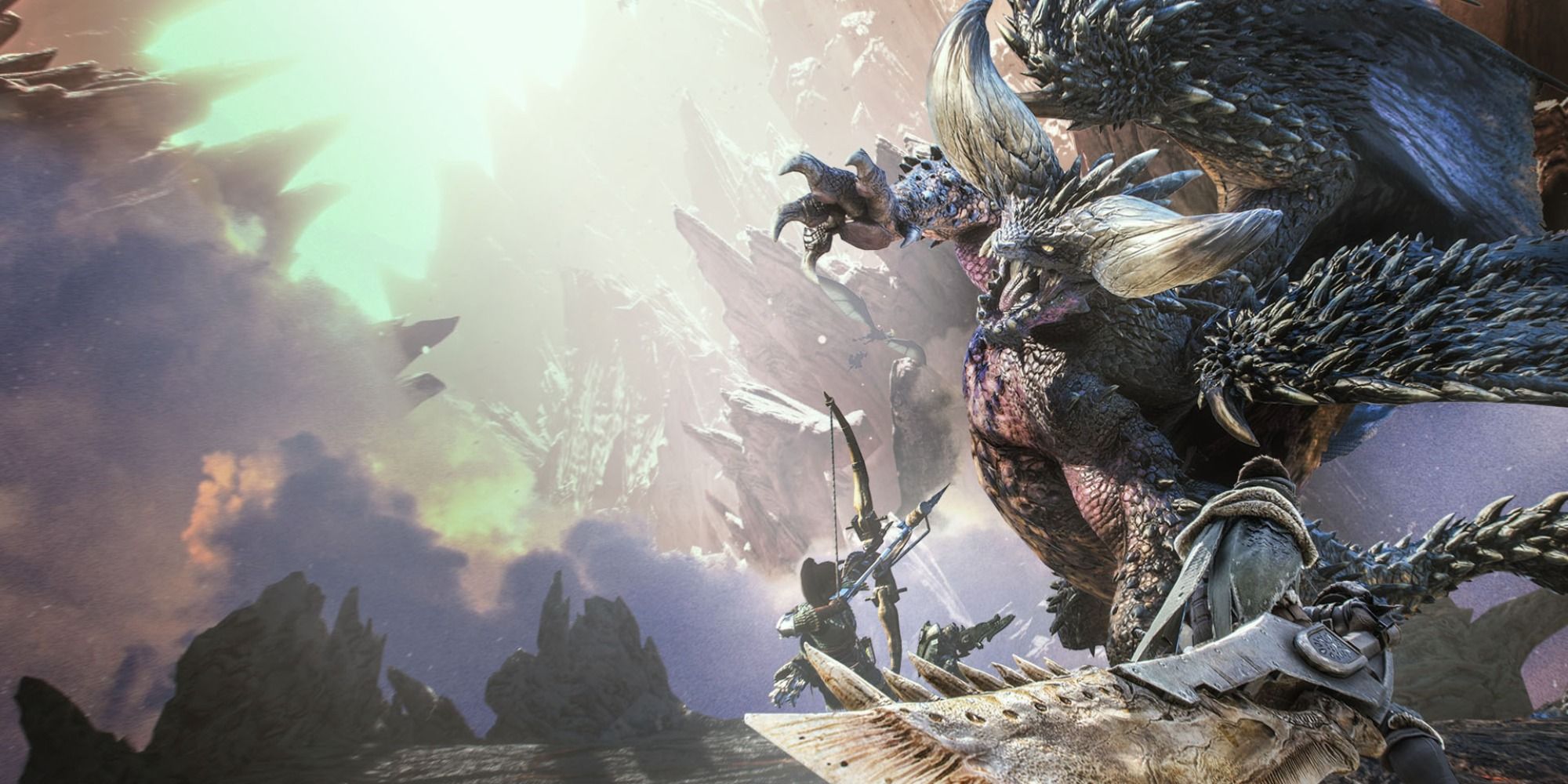 Xbox Game Pass Co-op Monster Hunter World Fighting a Monster