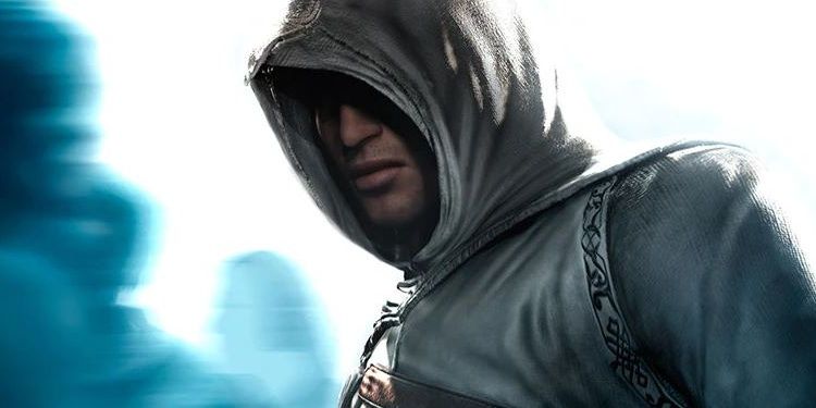 Altair in a crowd in Assassin's Creed