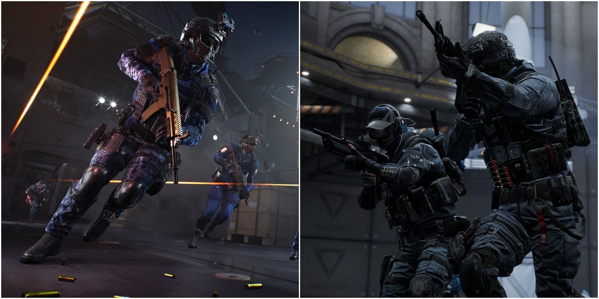 A collage showing gameplay in CrossfireX