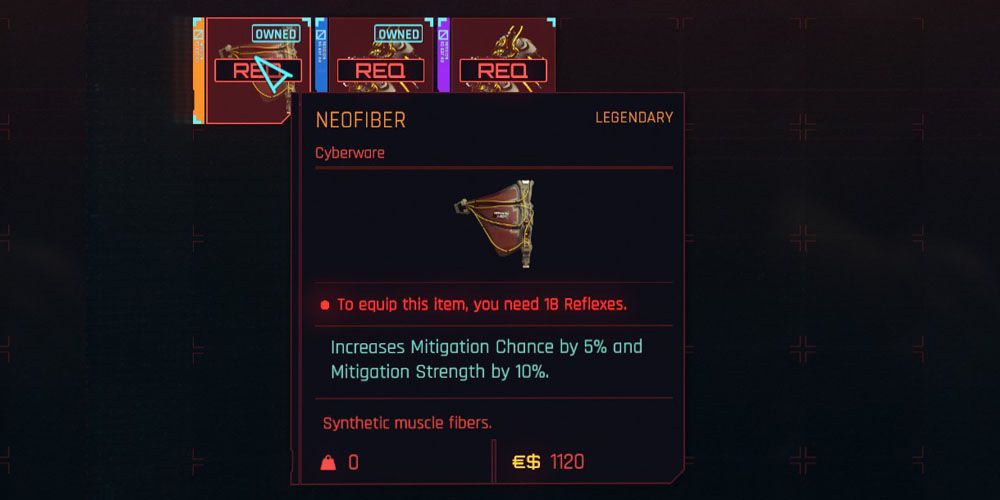 Cyberpunk Mitigation Chance   Cyberpunk 2077 Fixer Reward Neofiber  