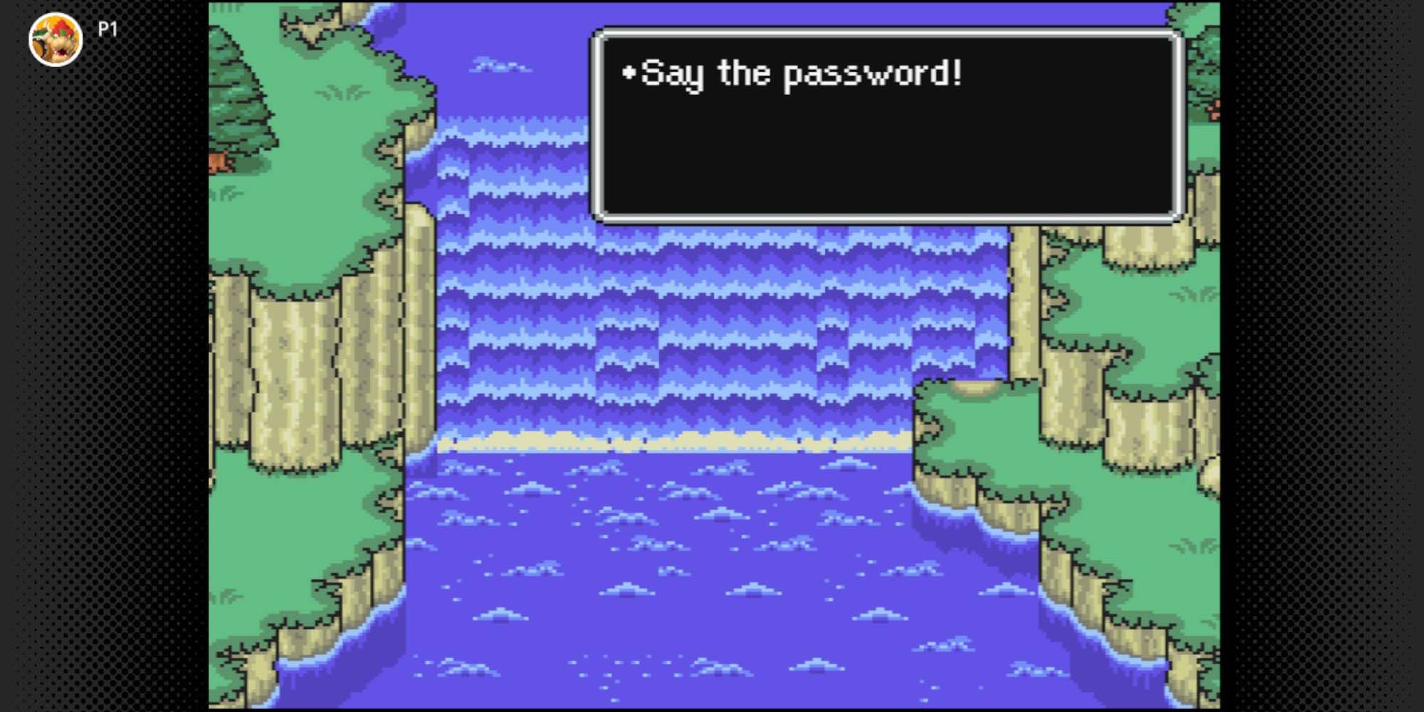 earthbound waterfall password