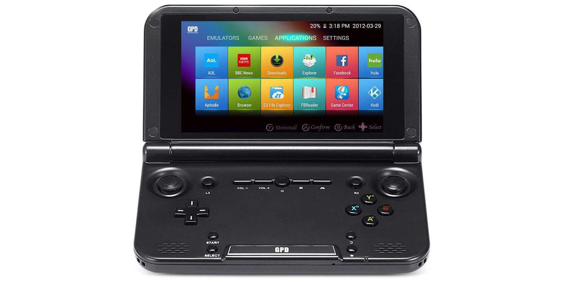 A screenshot showing the GPD XD handheld console