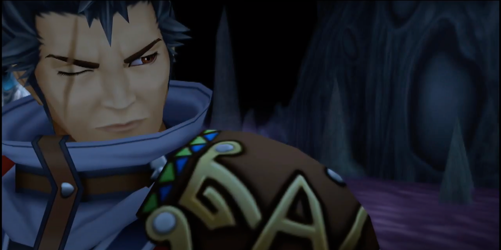 Auron from Kingdom Hearts 2 during cutscene