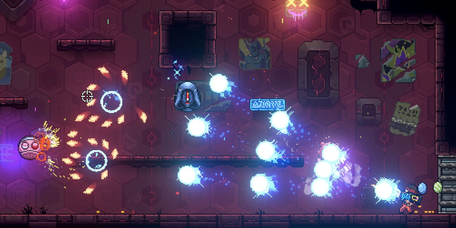 magic and laser attacks in neon abyss