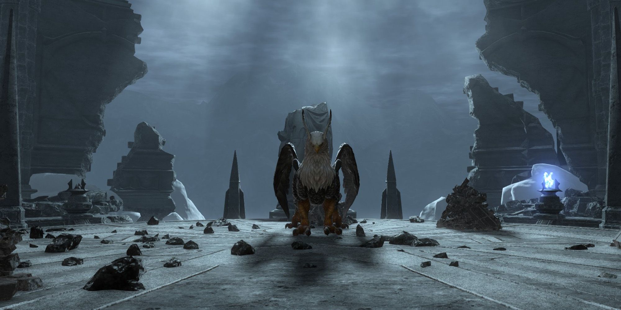 Final Fantasy 14: Путеводитель по подземелью The Dusk Vigil 2 opinicus, финальный босс подземелья сумеречного бдения