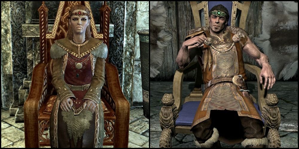 Elisif and Siddgeir in Skyrim
