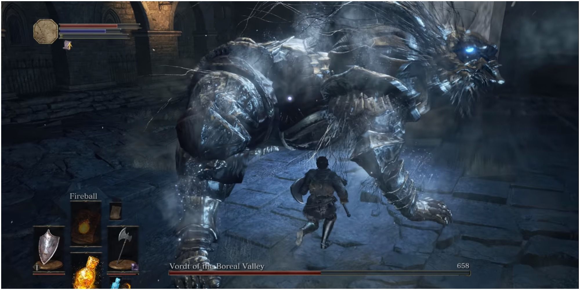 Vordt buffing at the start of the second phase. 