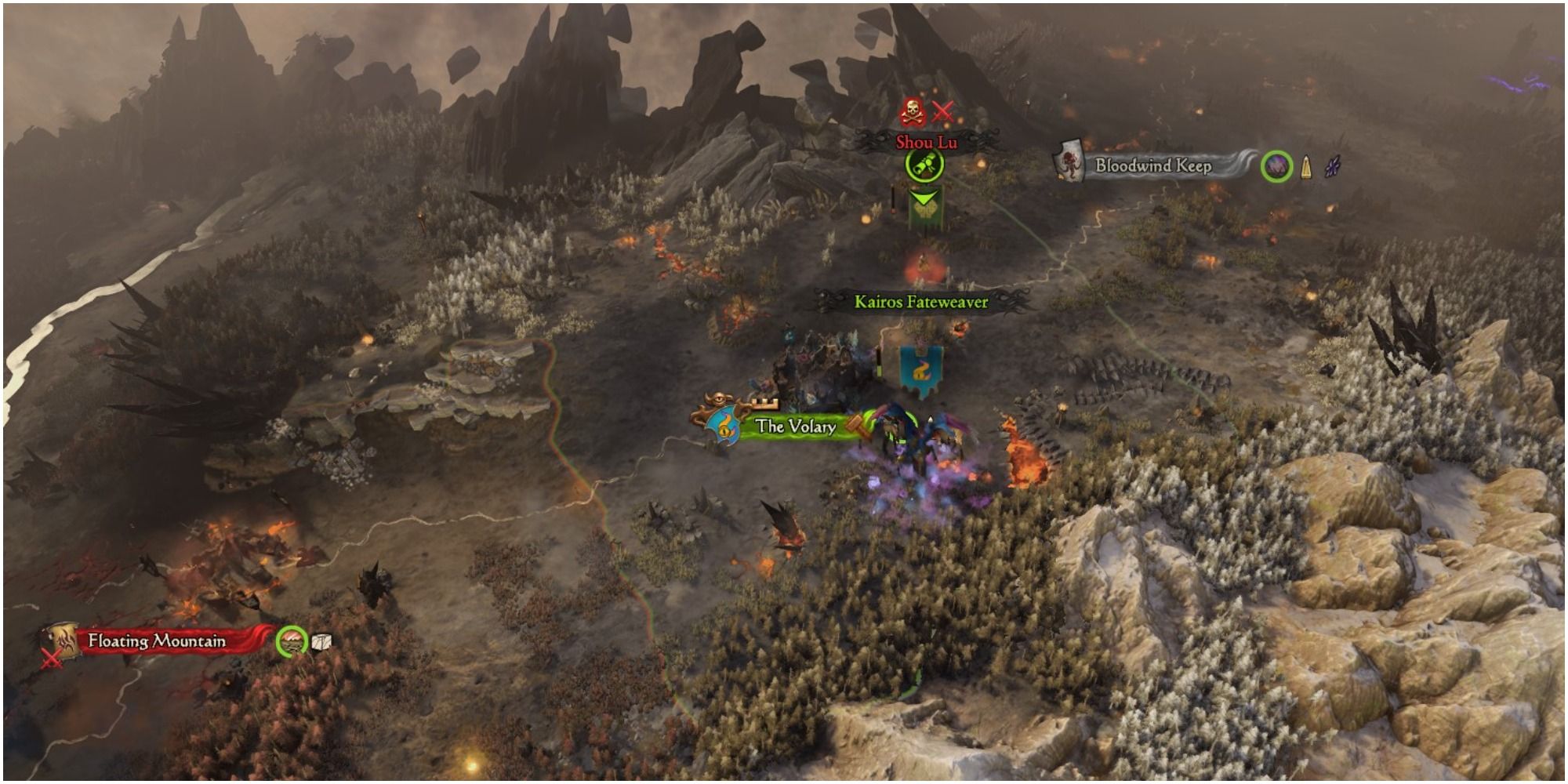Kairos Fateweaver Start Position On Campaign Map In Total War Warhammer 3