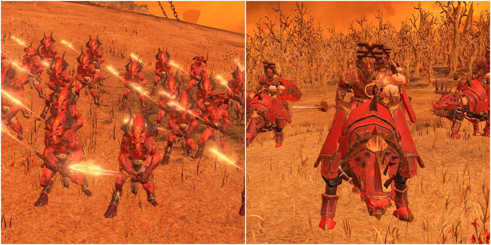 Exalted Bloodletters of Khorne Skullcrushers Of Khorne In Total War Warhammer 3