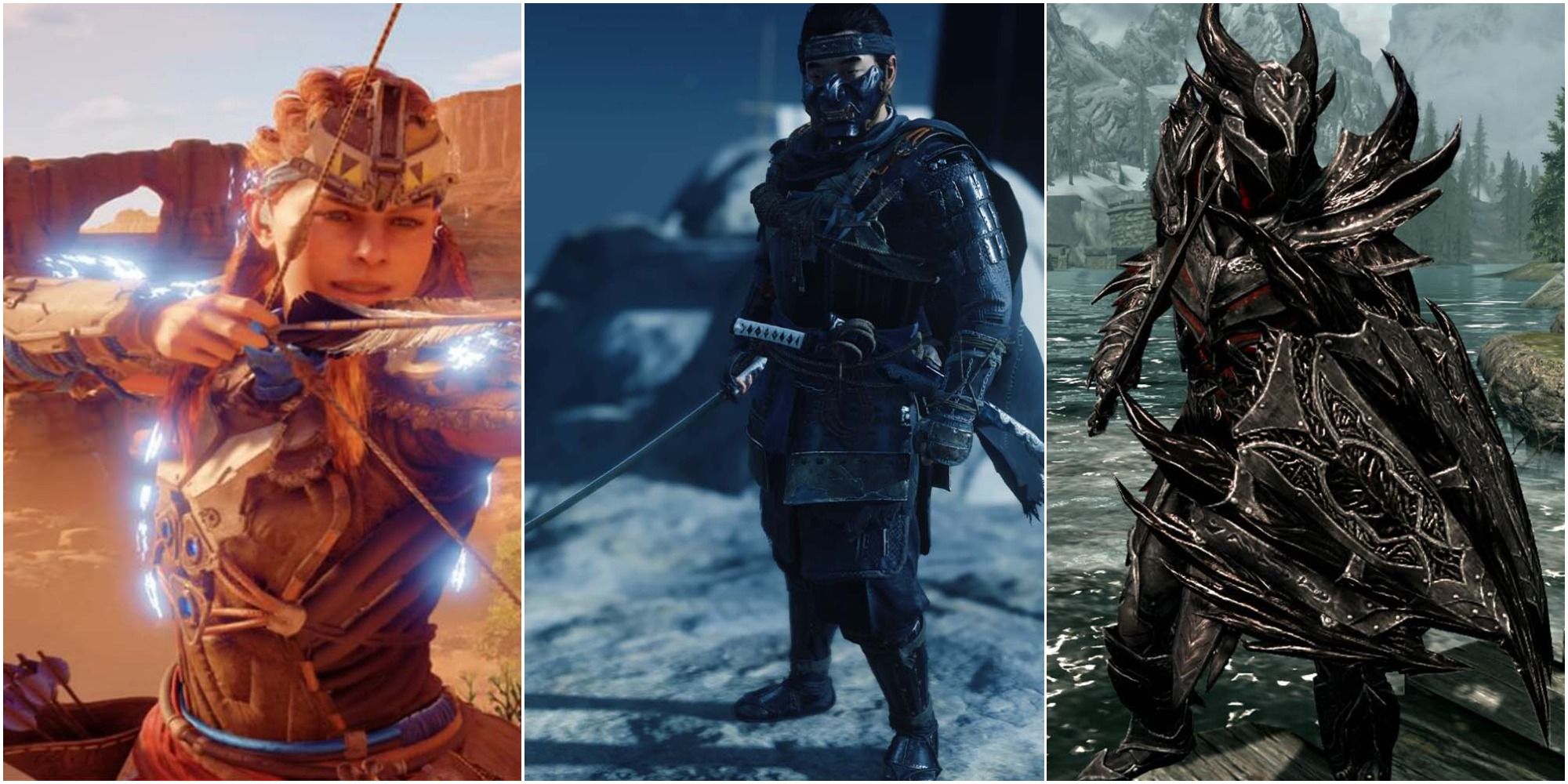 Best Armor Sets Split image of various armors