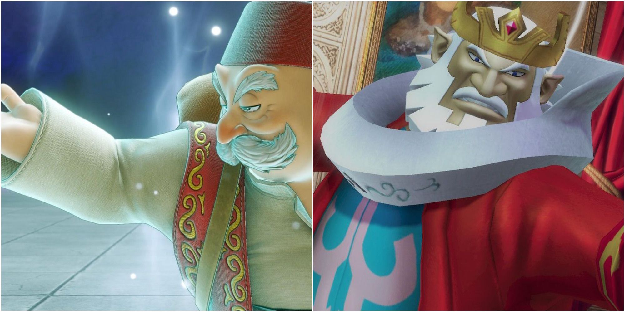 Rab from Dragon Quest XI and King Daphnes in Hyrule Warriors