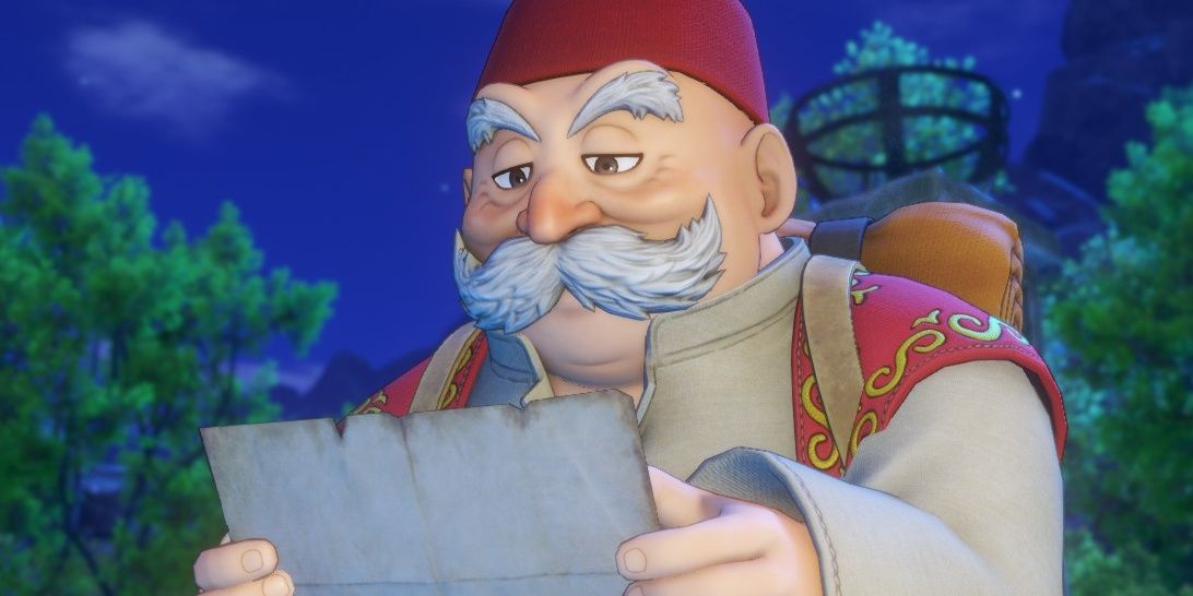 Rab reading paper in Dragon Quest XI