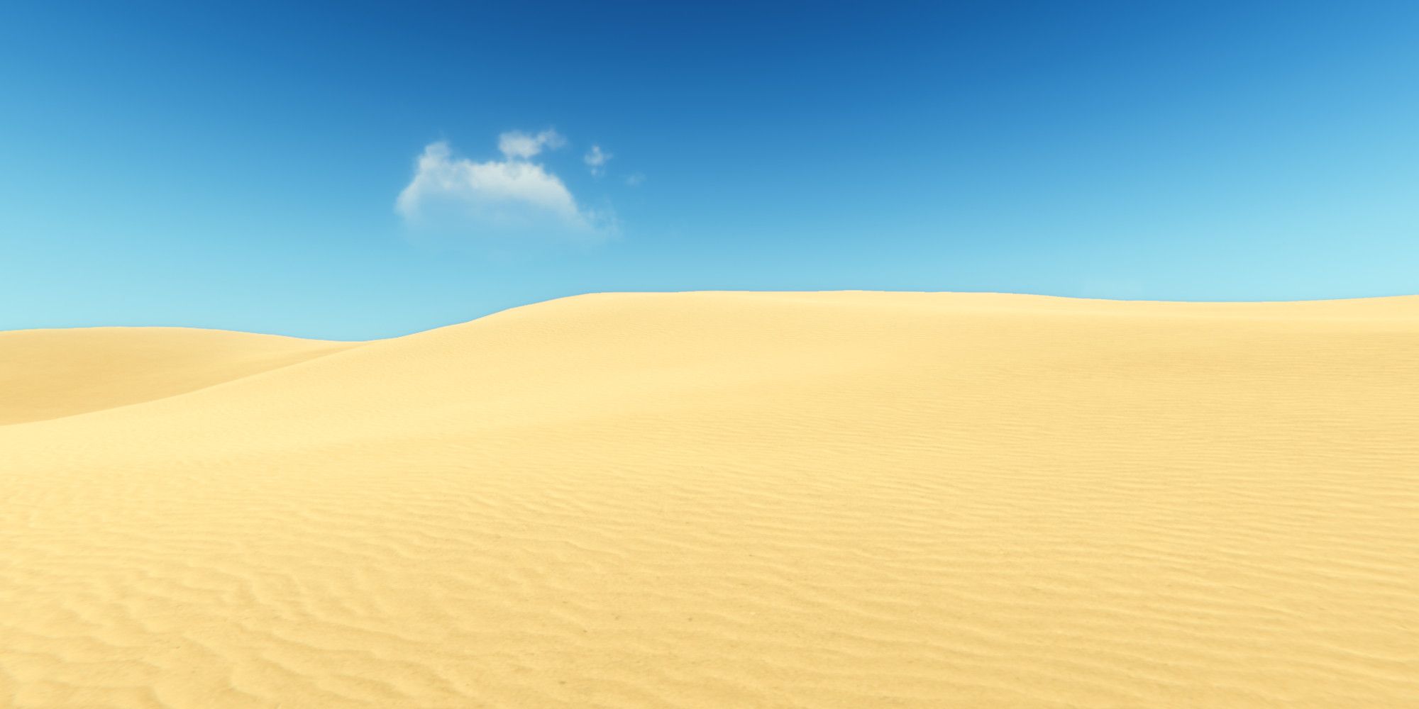 starsand desert dunes and blue sky