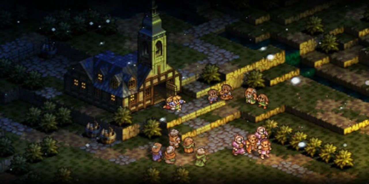 A screenshot showing gameplay from Tactics Ogre