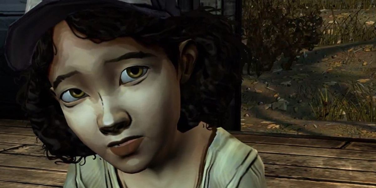 The Walking Dead Screenshot Of Young Clementine Looking Up