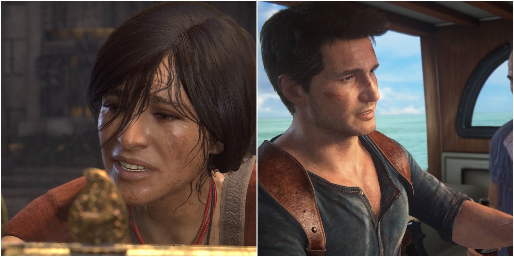 uncharted 4 and lost legacy split image