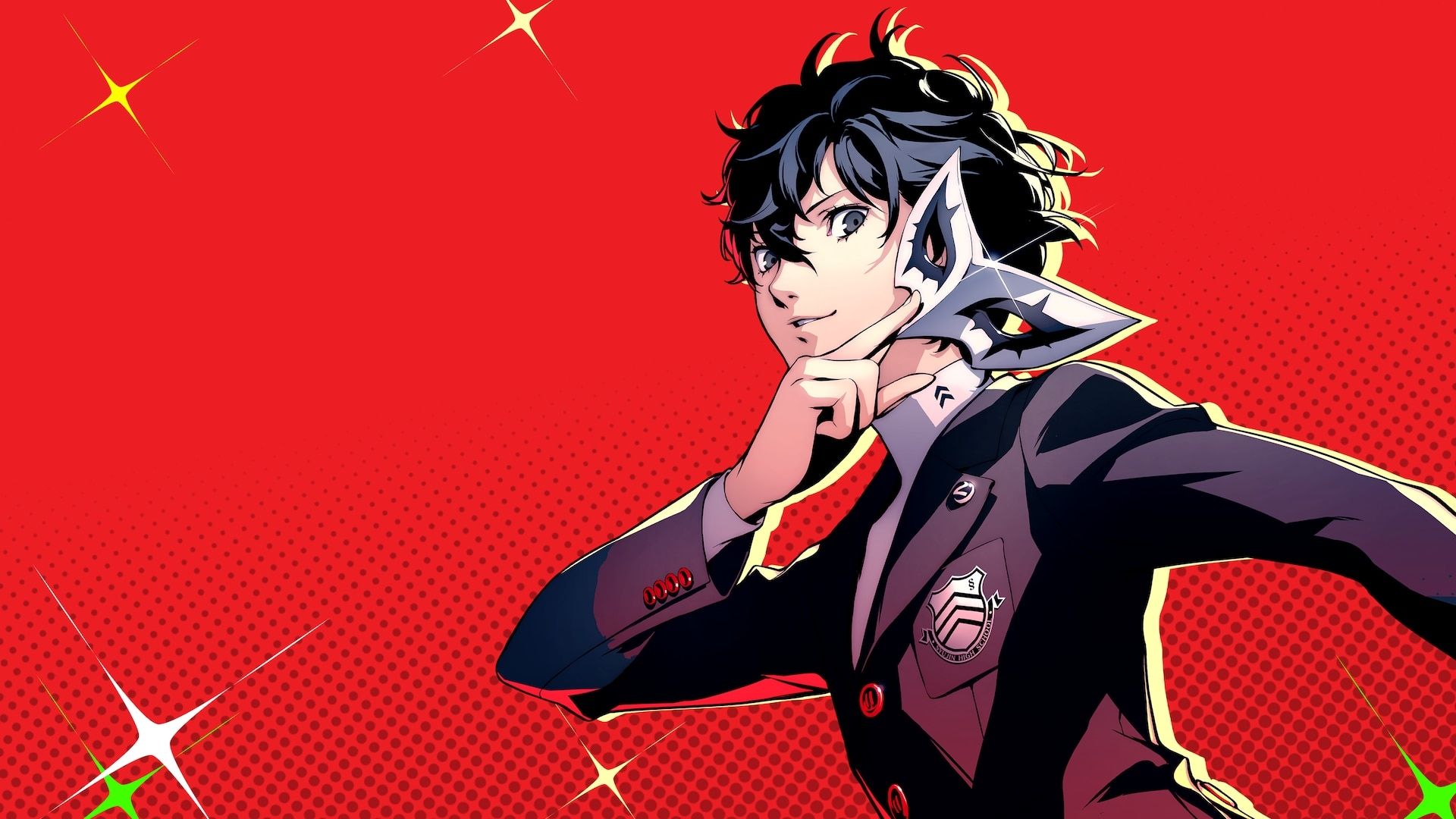 Persona 5 Royal - Joker holding his mask