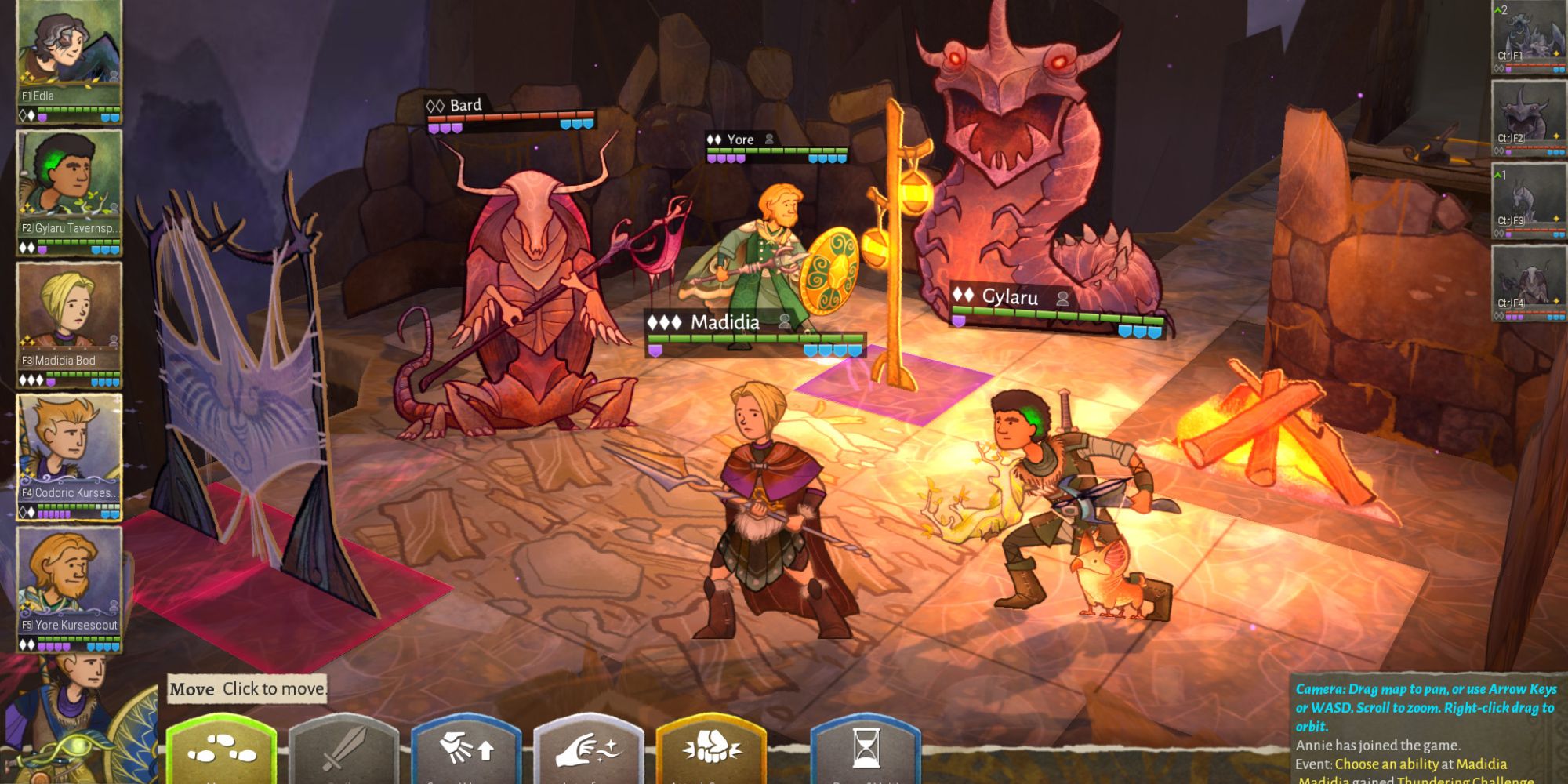 Wildermyth Characters Fight Against Various Monsters In Ruins