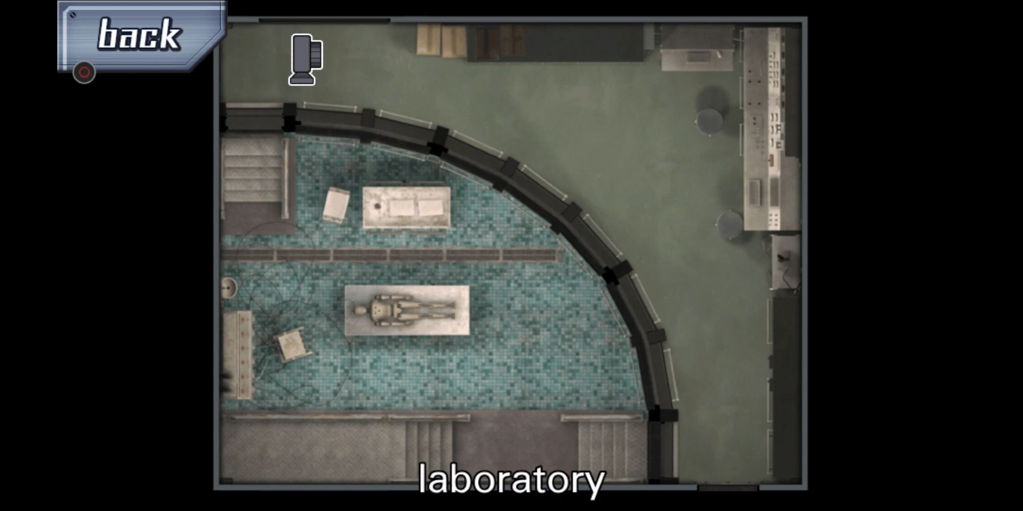above view layout of laboratory