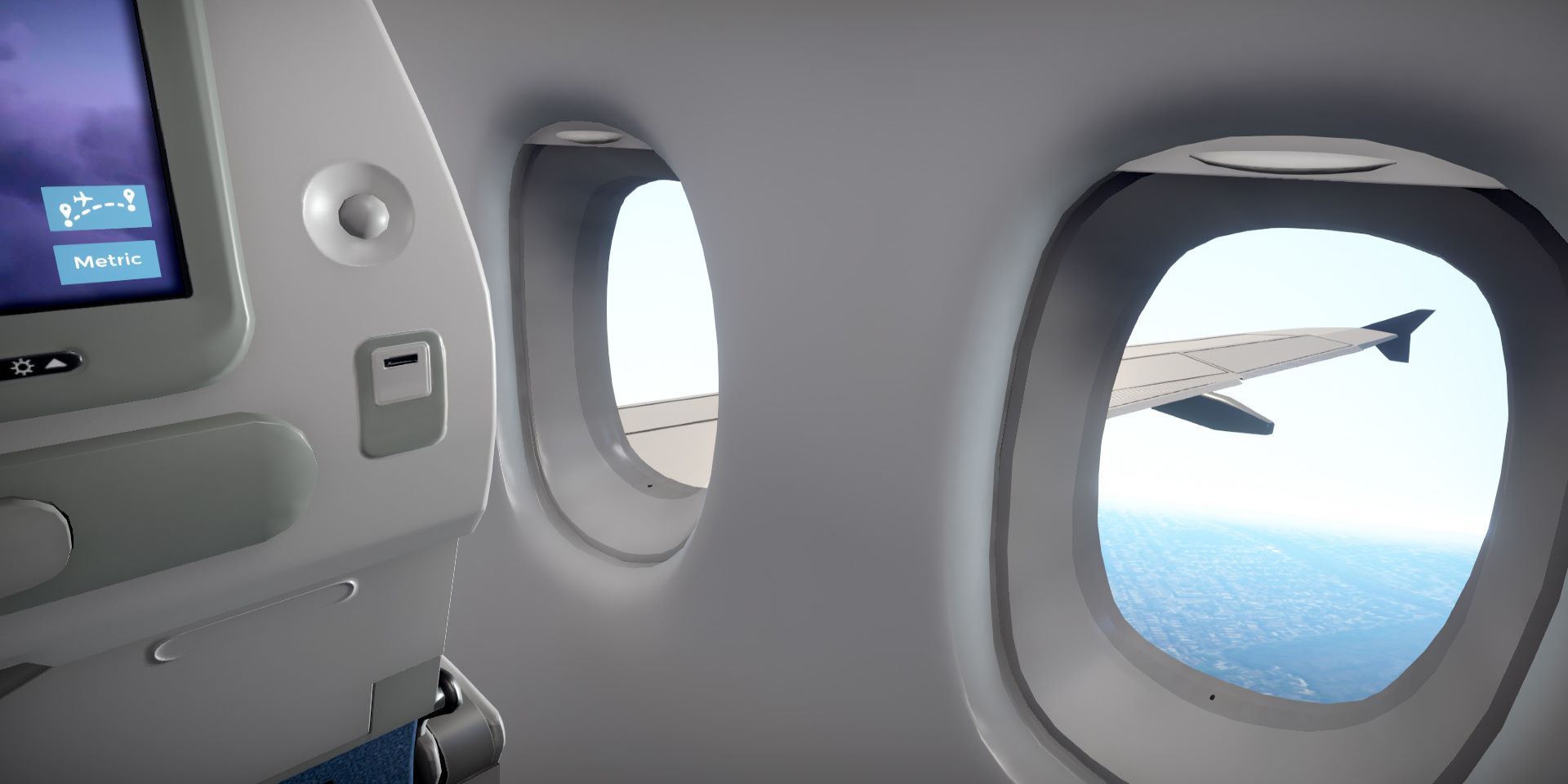 Falling Asleep In Airplane Mode A RealTime Airplane Passenger Simulator
