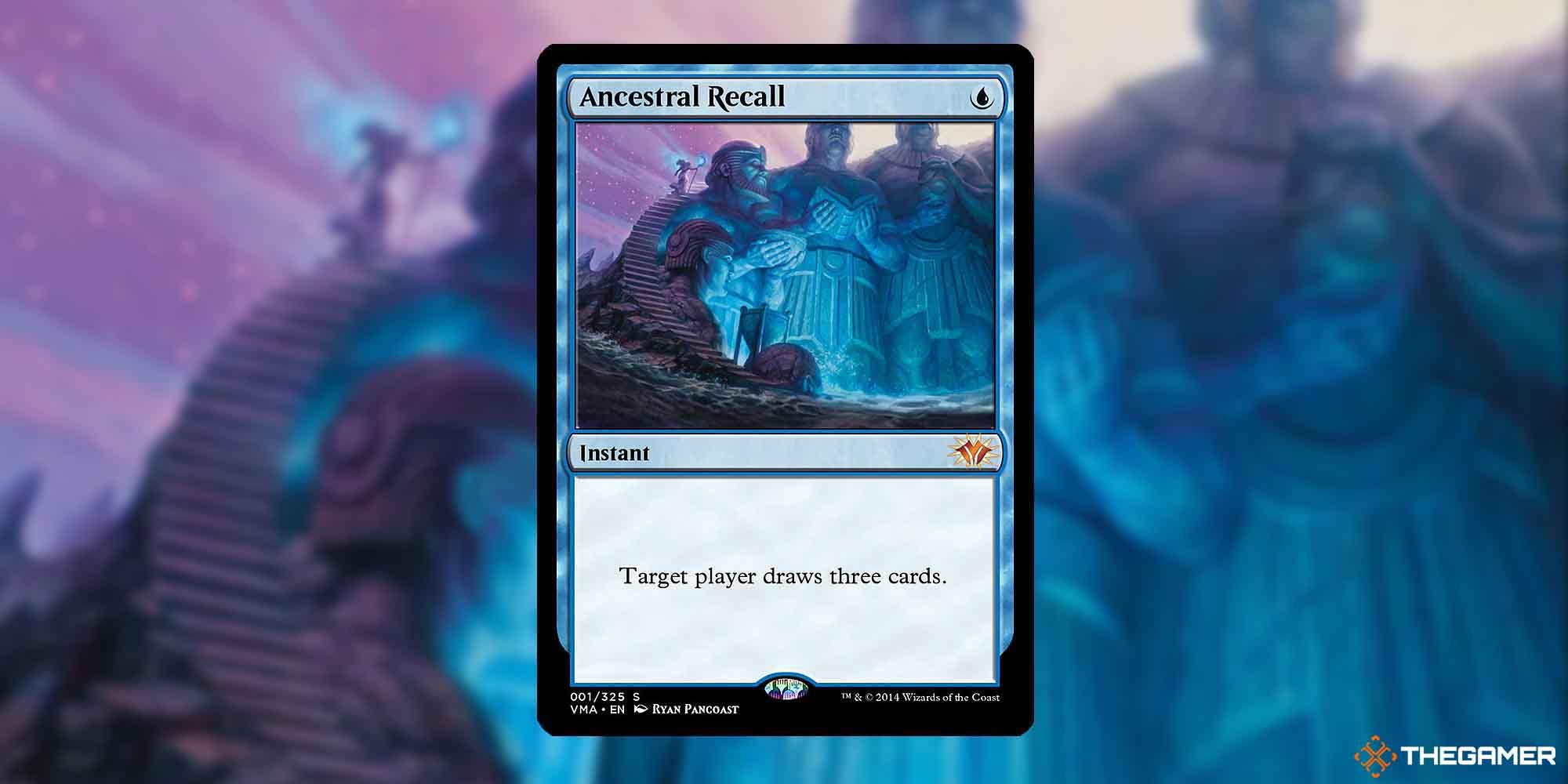 The Ancestral Recall Instant In Magic the Gathering