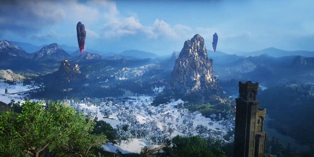 The viewpoint location in Svaladal, a region in Assassin's Creed Valhalla Dawn of Ragnarok