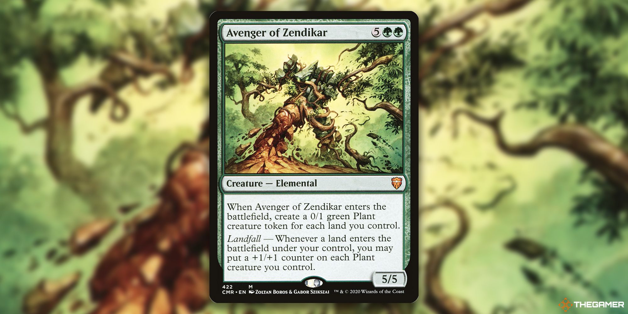 Image of the Avenger of Zendikar card in Magic: The Gathering, with art by Zoltan Boros & Gabor Szikszai