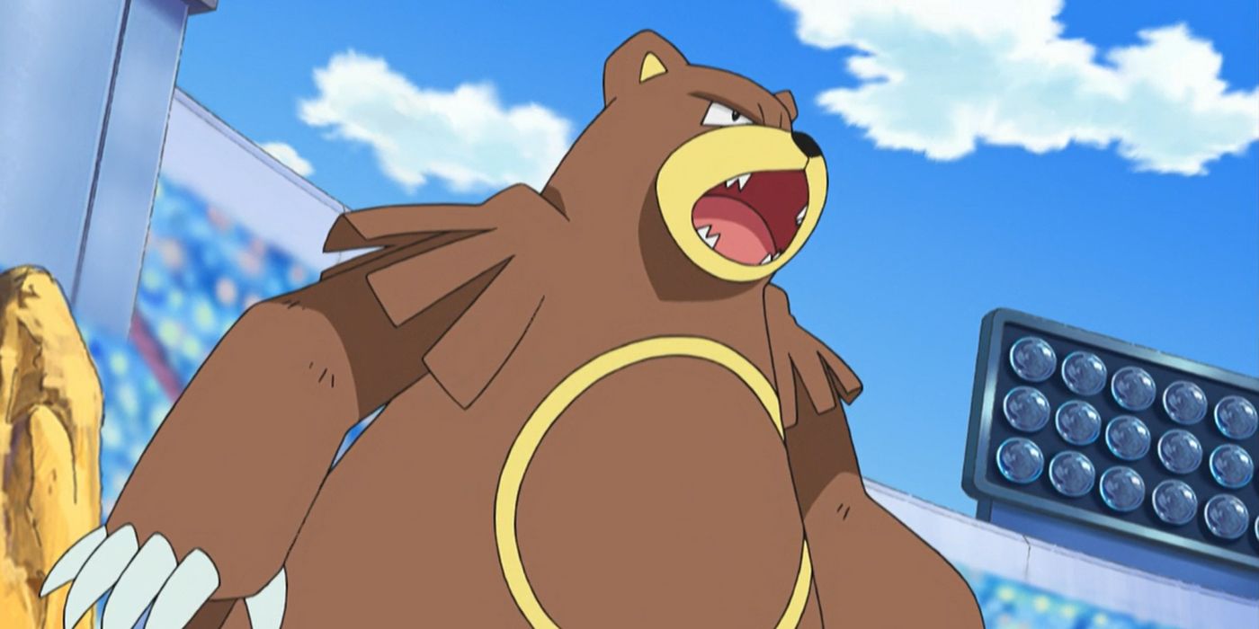 Best Bears In Video Games 3 - ursaring in the pokemon anime