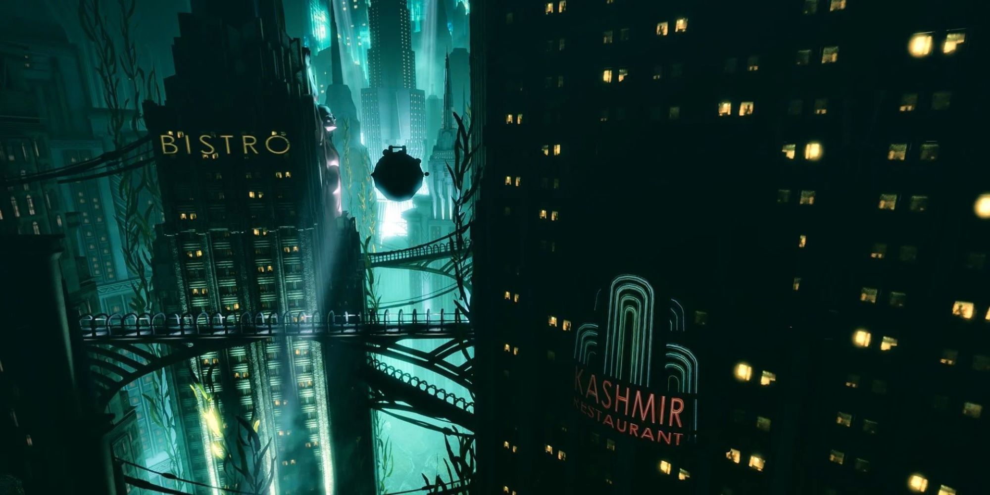 BioShock Rapture underwater cityscape