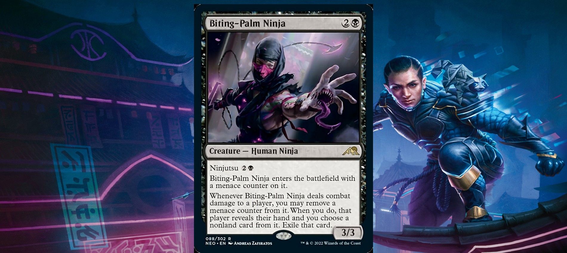Biting-Palm Ninja Card