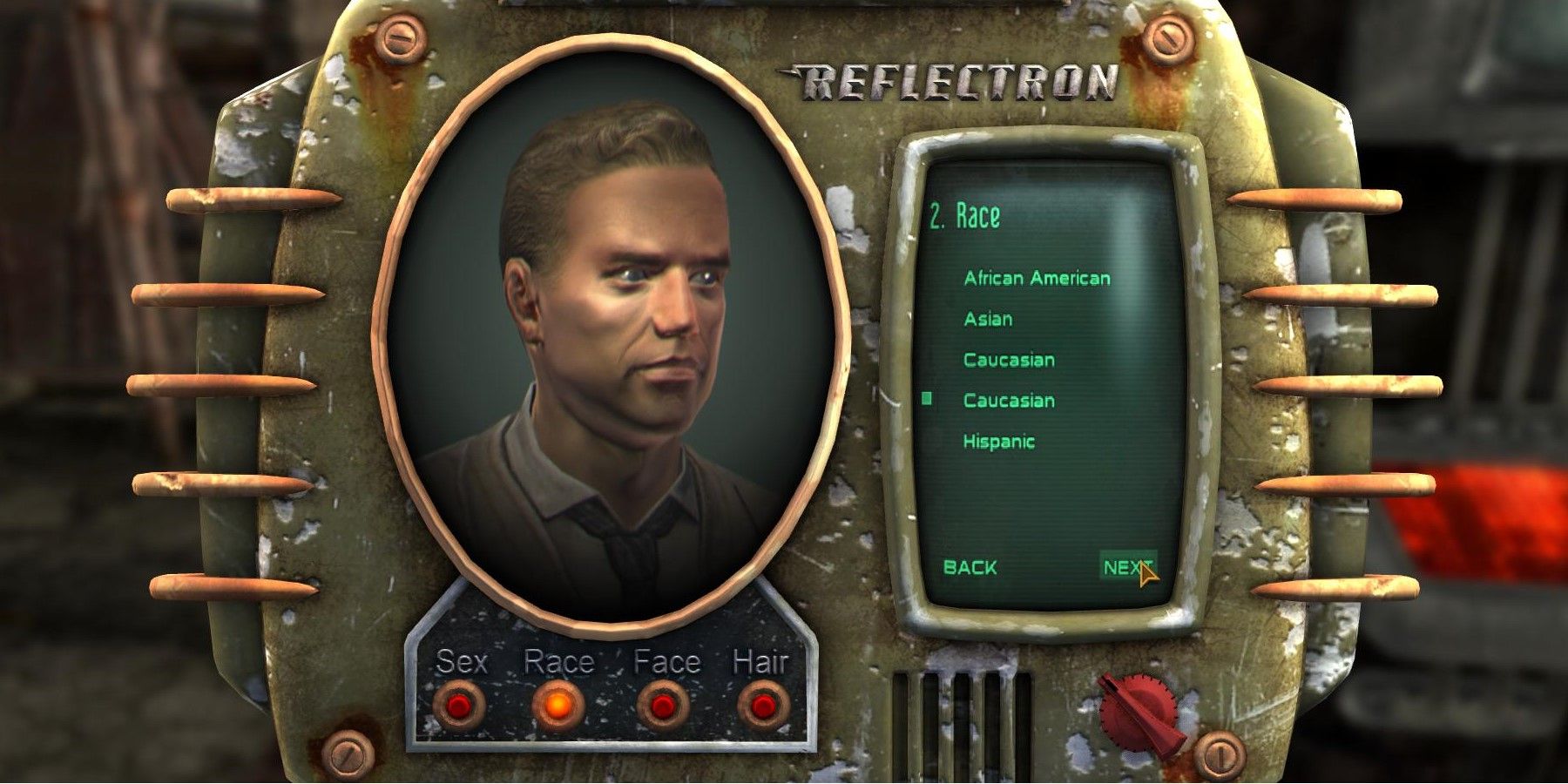 Fallout New Vegas Character Creation Screen