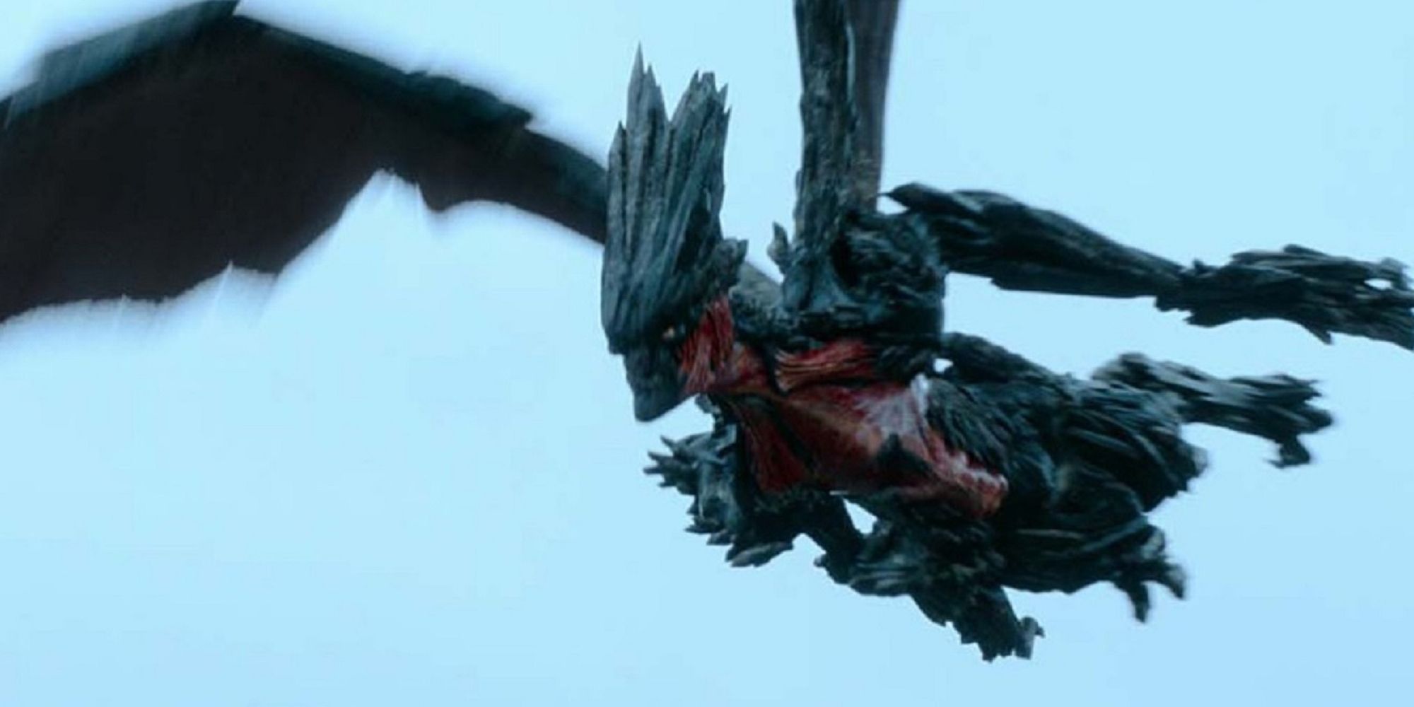 Chernobog Flying Through The Sky from Netflix's The Witcher series