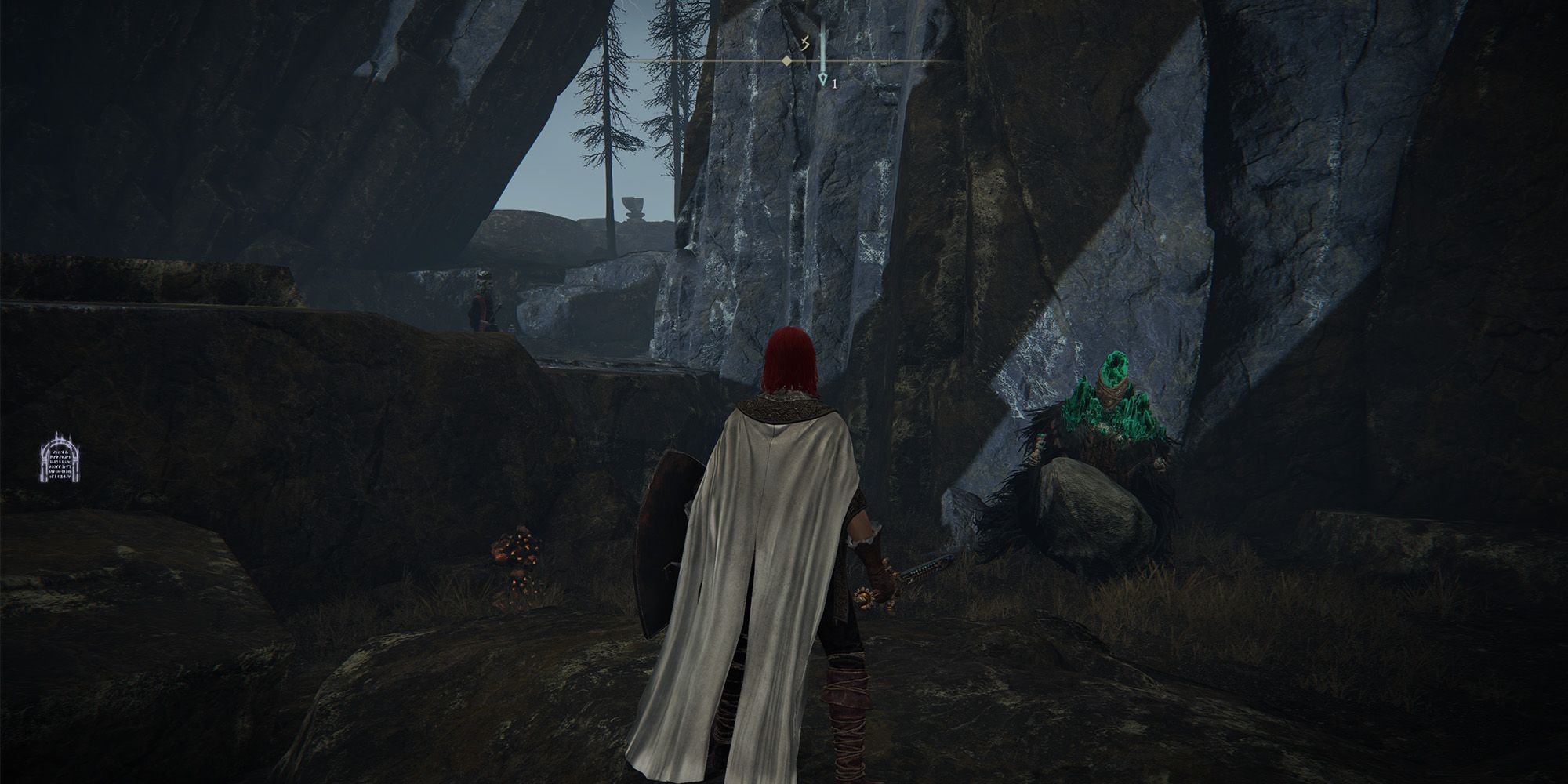 Screenshot showing Primeval Sorcerer Azur's location in Elden Ring