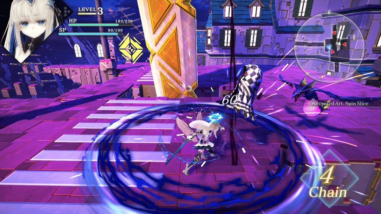 Crystar Rei using her spinning slash