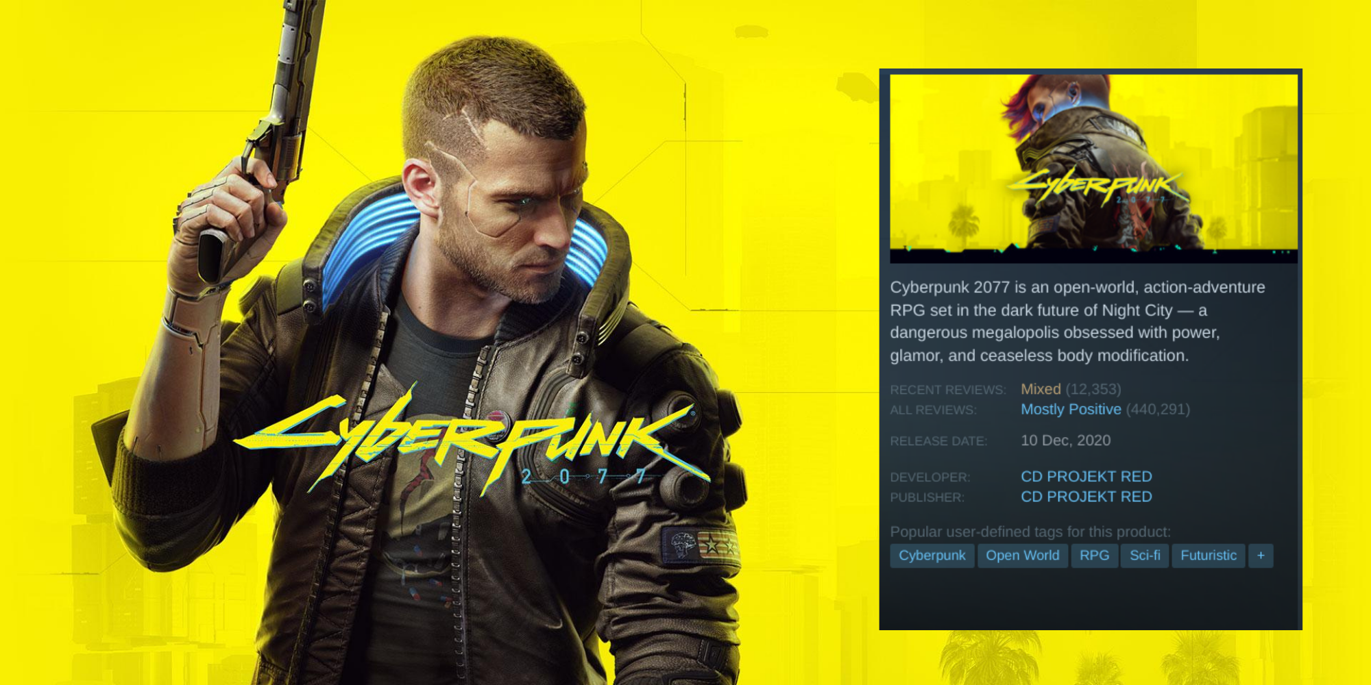 Cyberpunk 2077 Is Getting Review Bombed On Steam Following CDPR's ...
