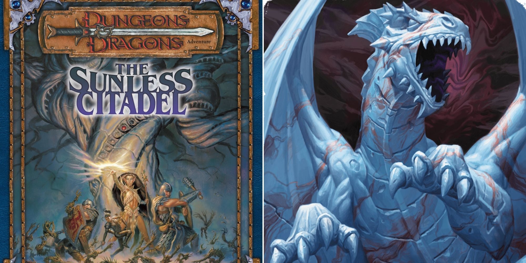 D&D Tales From The Yawning Portal - The Sunless Citadel Cover Art - Dragon Sculpture