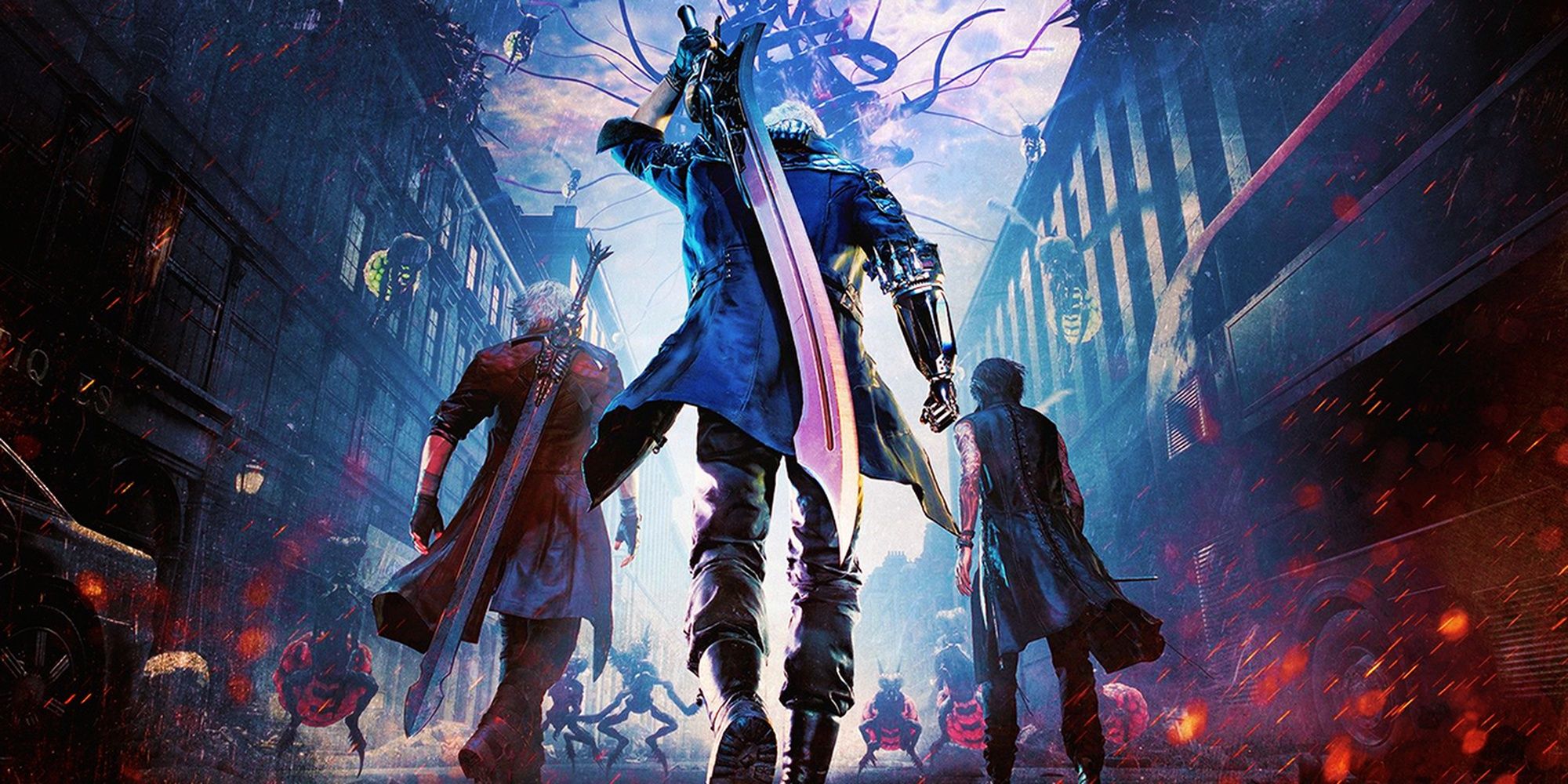 Nero, Dante and V from Devil May Cry 5