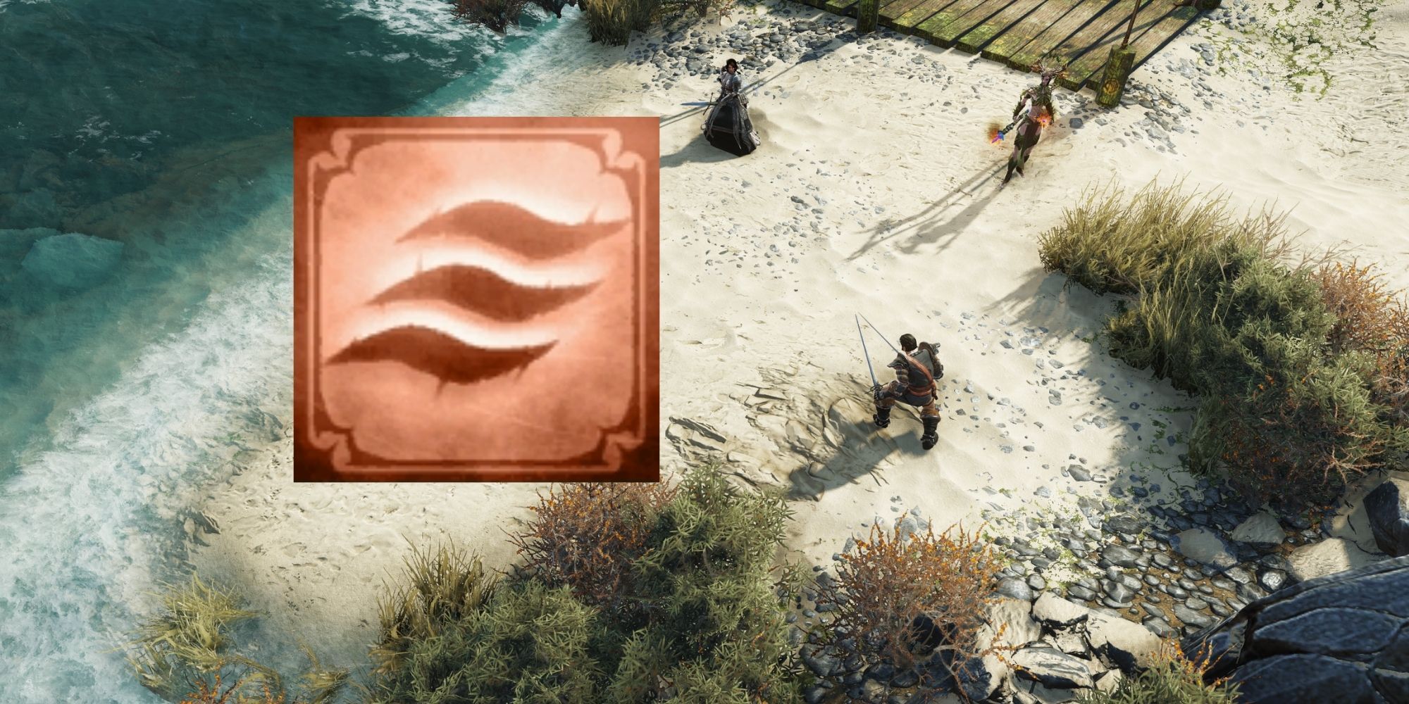 Divinity Original Sin 2 - Players on a beach - The Hydrosophist Ability Icon