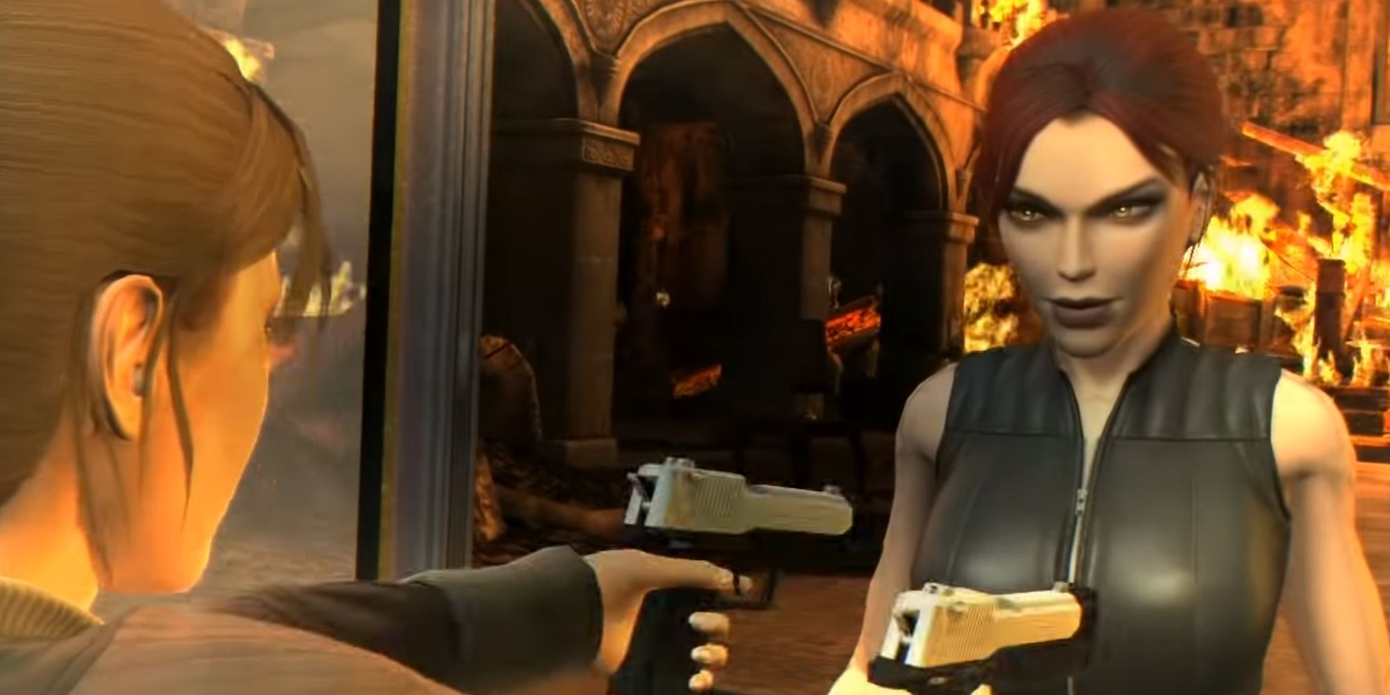 Tomb Raider Underworld, Lara face to face with her Doppelganger.