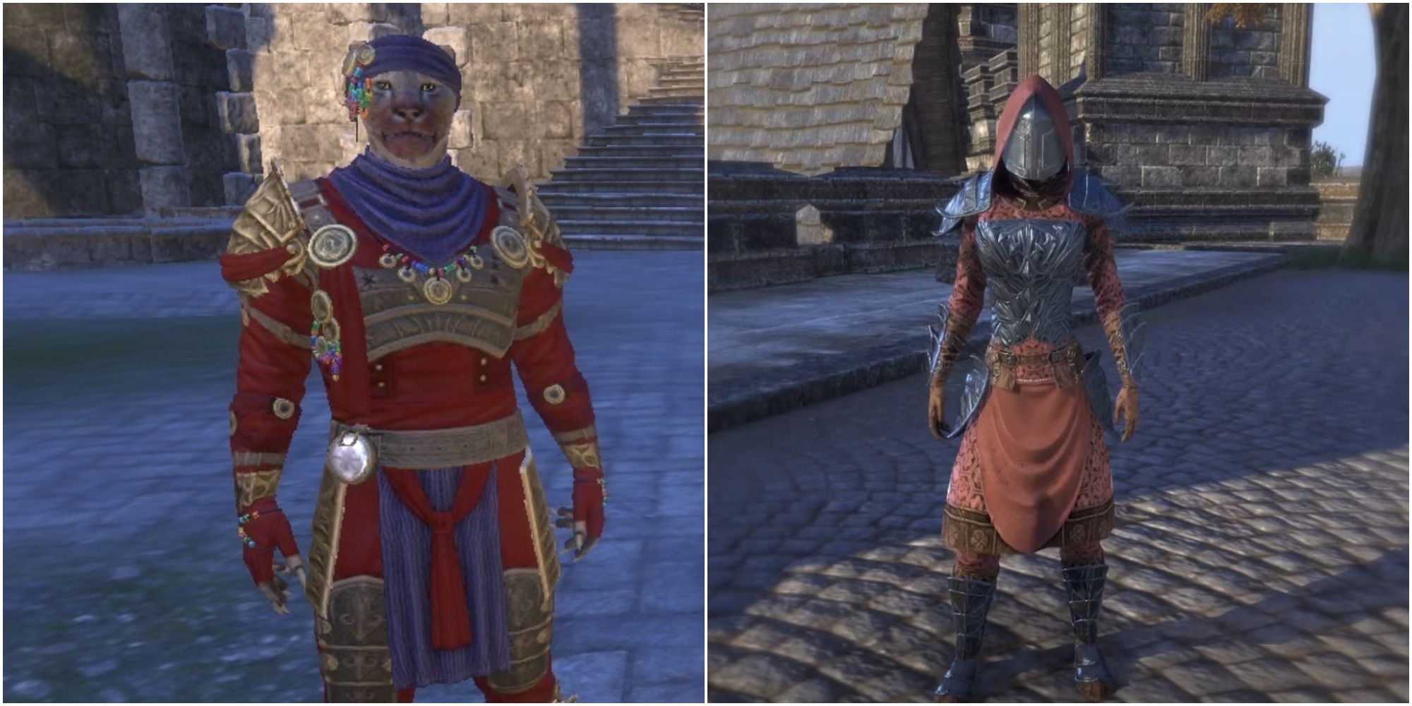 ESO Two Characters In Unique Outfits