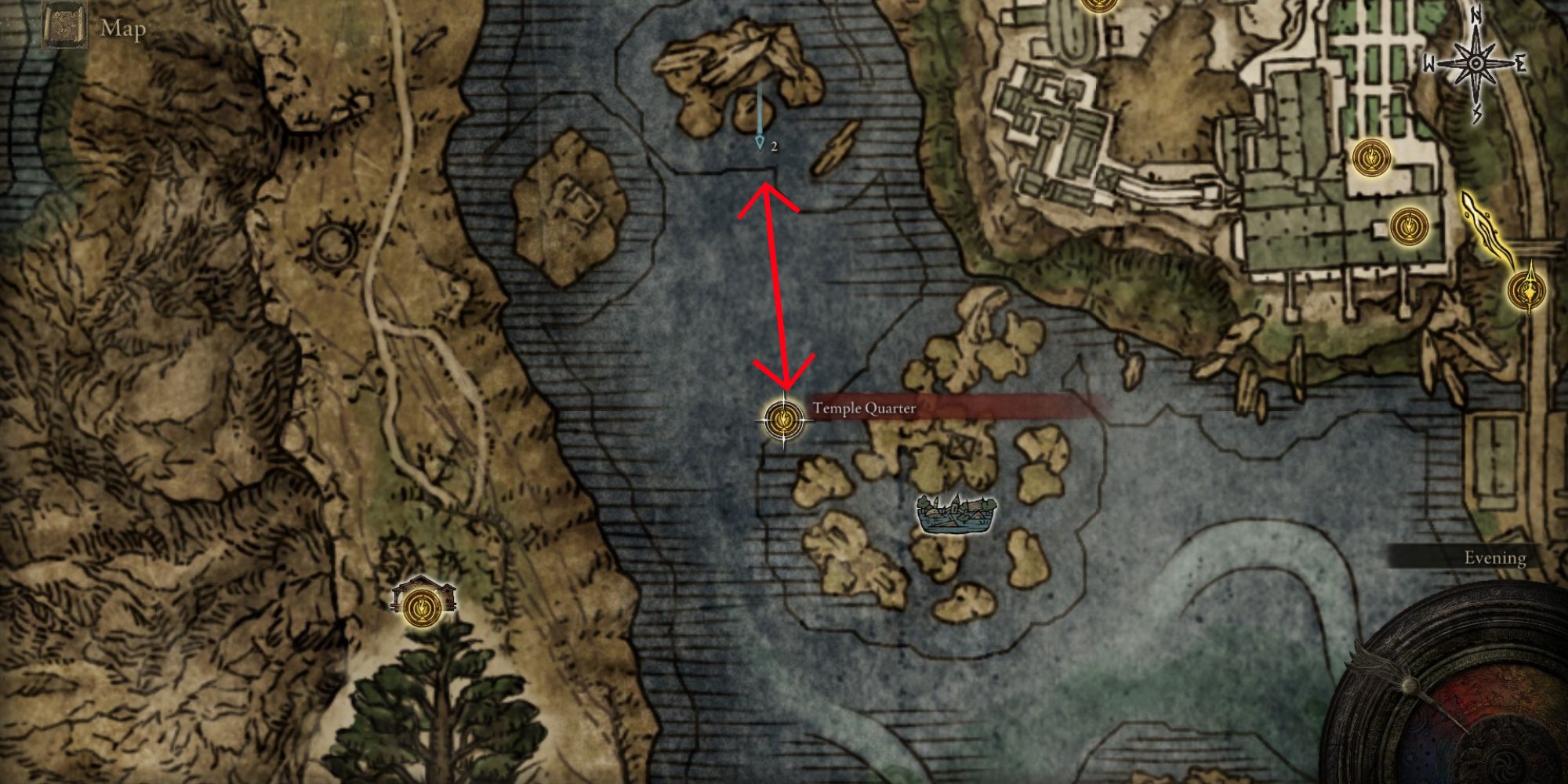 Elden Ring Liurnia Lakes map, grace to dragon