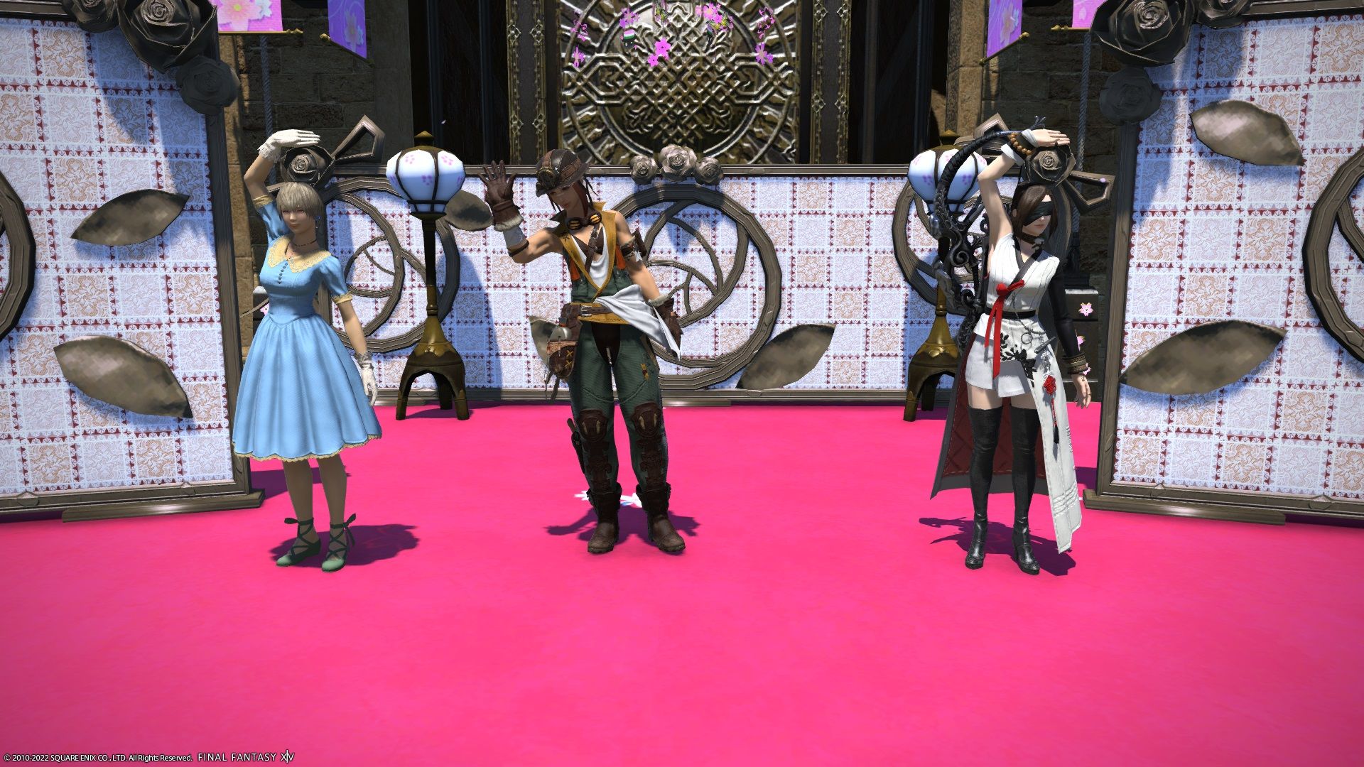 FF14 Little Lady's Day event characters on stage
