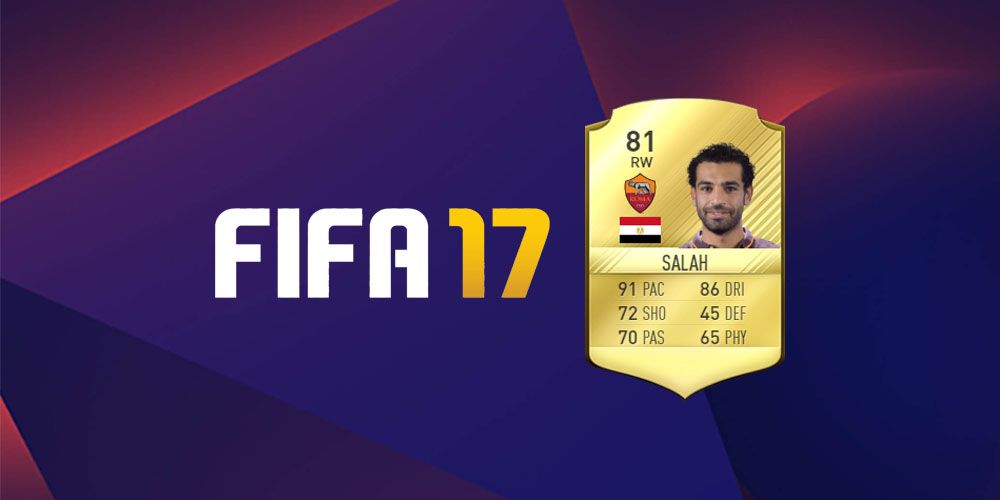 Mohammed Salah as a Roma player in FIFA 17