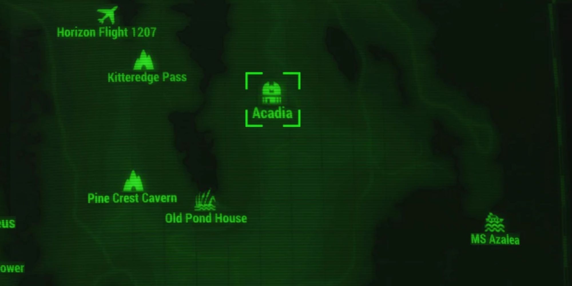 Fallout 4 Arcadia on the Map