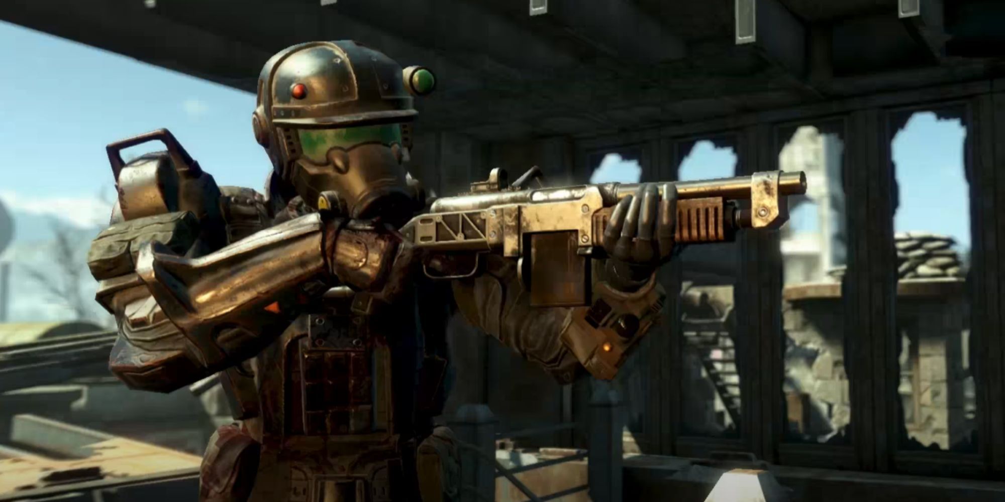 Fallout 4 Character Wearing Marine Armor