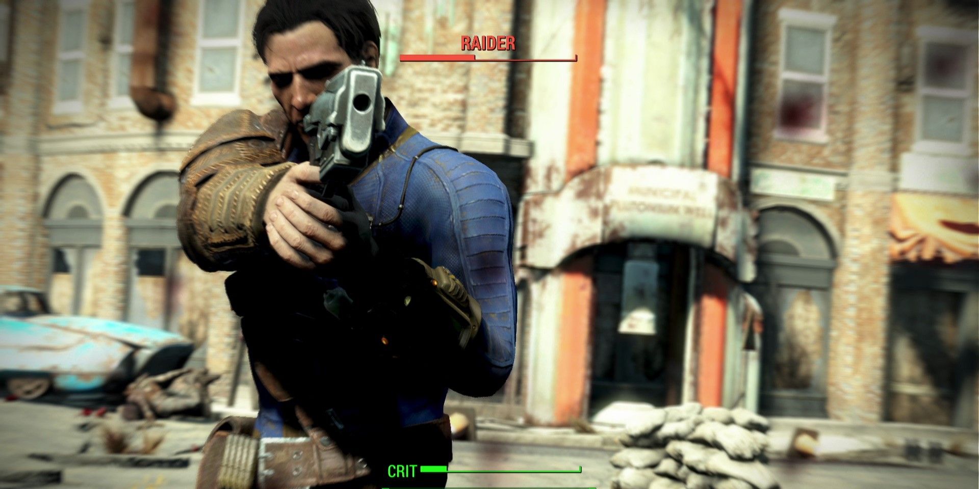 Fallout 4 Aiming At A Raider