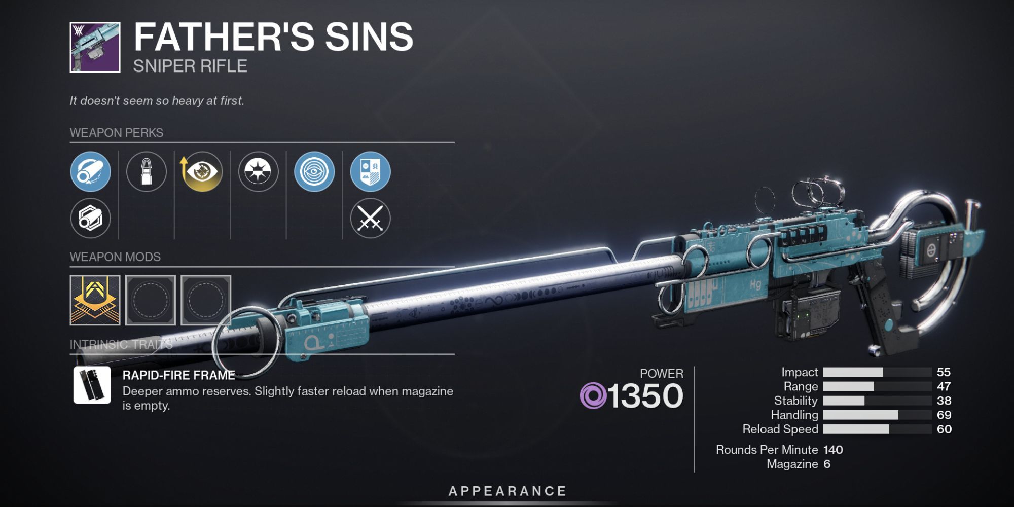 Father&rsquo;s Sins weapon menu