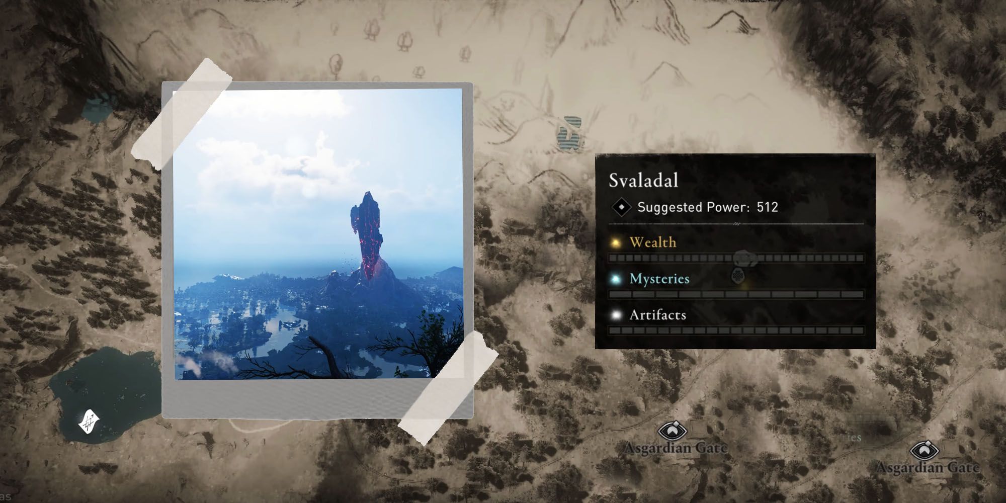 Assassin's Creed Valhalla: Dawn of Ragnarok map showing Svaladal region