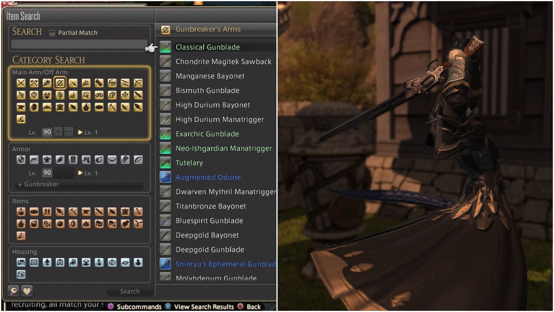 Final Fantasy 14 Gunbreaker Gear